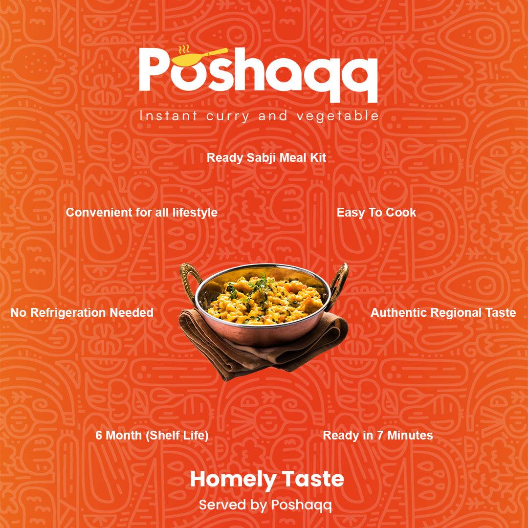 Traditional pithla mix by Poshaqq – easy cooking, mess-free, fast dinner