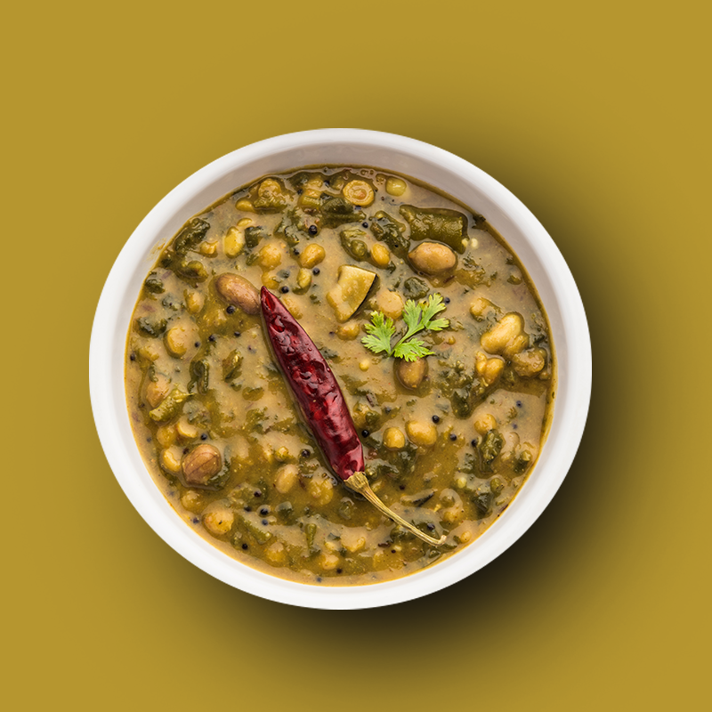 Poshaqq JAIN | Ready to Cook Dal Palak | Dal Palak Meal Kit | Ready in 7 mins | No Preservatives | Sabji Mealkit | Perfect for Lunch, Dinner & Travel | 25 grams Palak and 60 grams Masala (Pack of 1) | After Cooking 300GMS | 2 servings