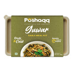 Poshaqq | Ready to Cook Guwar (Cluster Beans) | Gawar Meal Kit | Ready in 7 mins | No Preservatives | Sabji Mealkit | Perfect for Lunch, Dinner & Travel | 25 grams Gavar and 60 grams Masala (Pack of 1) | After Cooking 300GMS | 2 servings