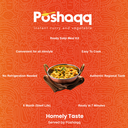 Traditional pithla mix by Poshaqq – easy cooking, mess-free, fast dinner

