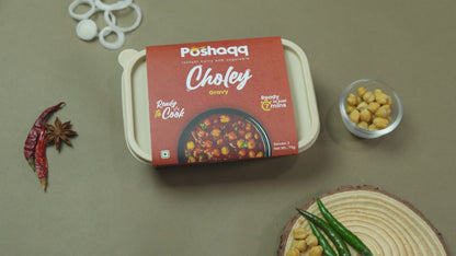 Poshaqq | Purani Dilli Chole Masala Curry Paste 75g | After Cooking 300GMS | Ready to Cook in 7 mins | Serves 2 | Just add Kabuli Chana | Made with Ghee | No Preservatives | Eat with Chawal, Puri, Bhature | Indian Masala Gravy